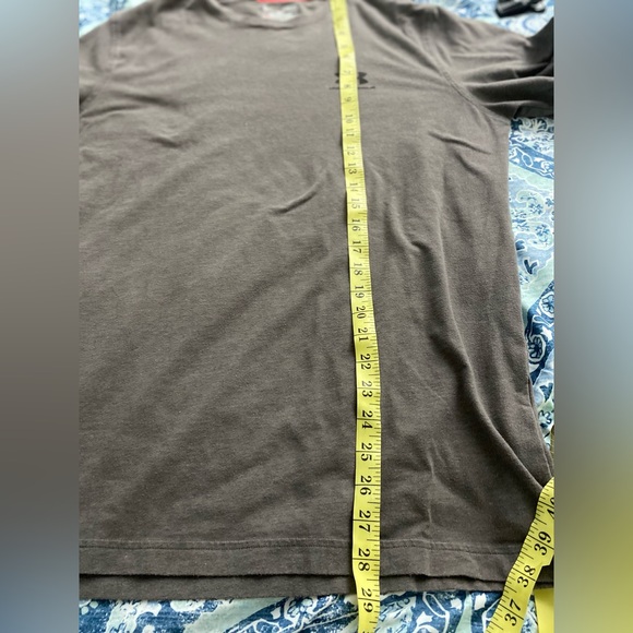 ❤️😎Under Armour Charged Heat Gear Gray Logo Short Sleeve Athletic Tee Shirt - Picture 7 of 8